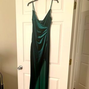 Windsor Green Velvet Dress